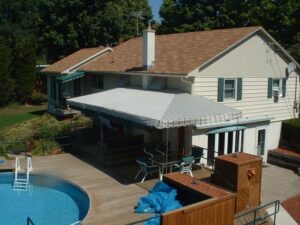 hipped patio awning